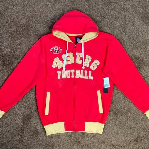 SAN FRANCISCO NFL 49ERS Full Zip Hoody by G-III Medium Large XL